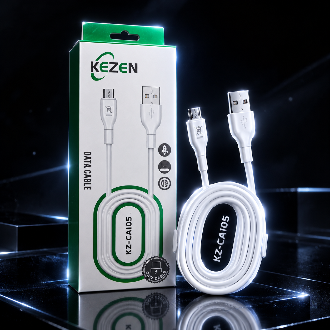 سیم شارژر میکرو اندروید(قدیمی) مدل کزن دیتا کابل یکسر usb شارژ سریع بدنه سلیکون