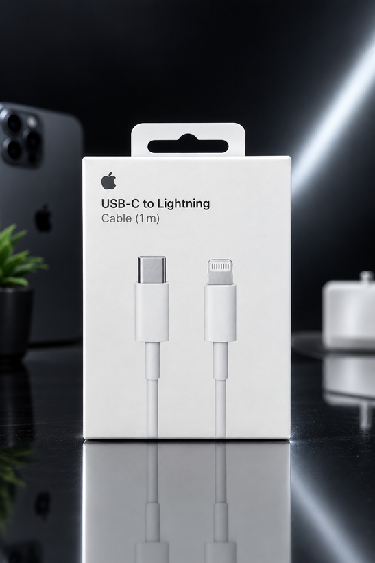 کابل شارژ اورجینال اپل USB-C به لایتنینگ (1 متر) MFi تأییدشده - فست شارژ و سینک